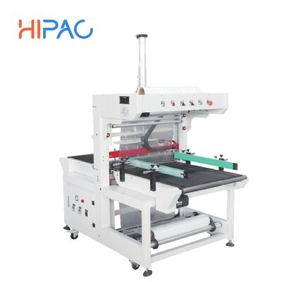 Fully automatic multifunctional electric driven PE film packaging machine for heat sealing and shrink wrapping